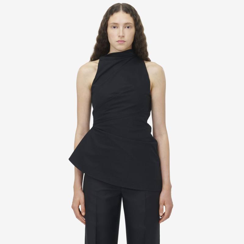ALEXANDER MCQUEEN - Asymmetric Gathered Top - Item 810287QFAAZ7509
